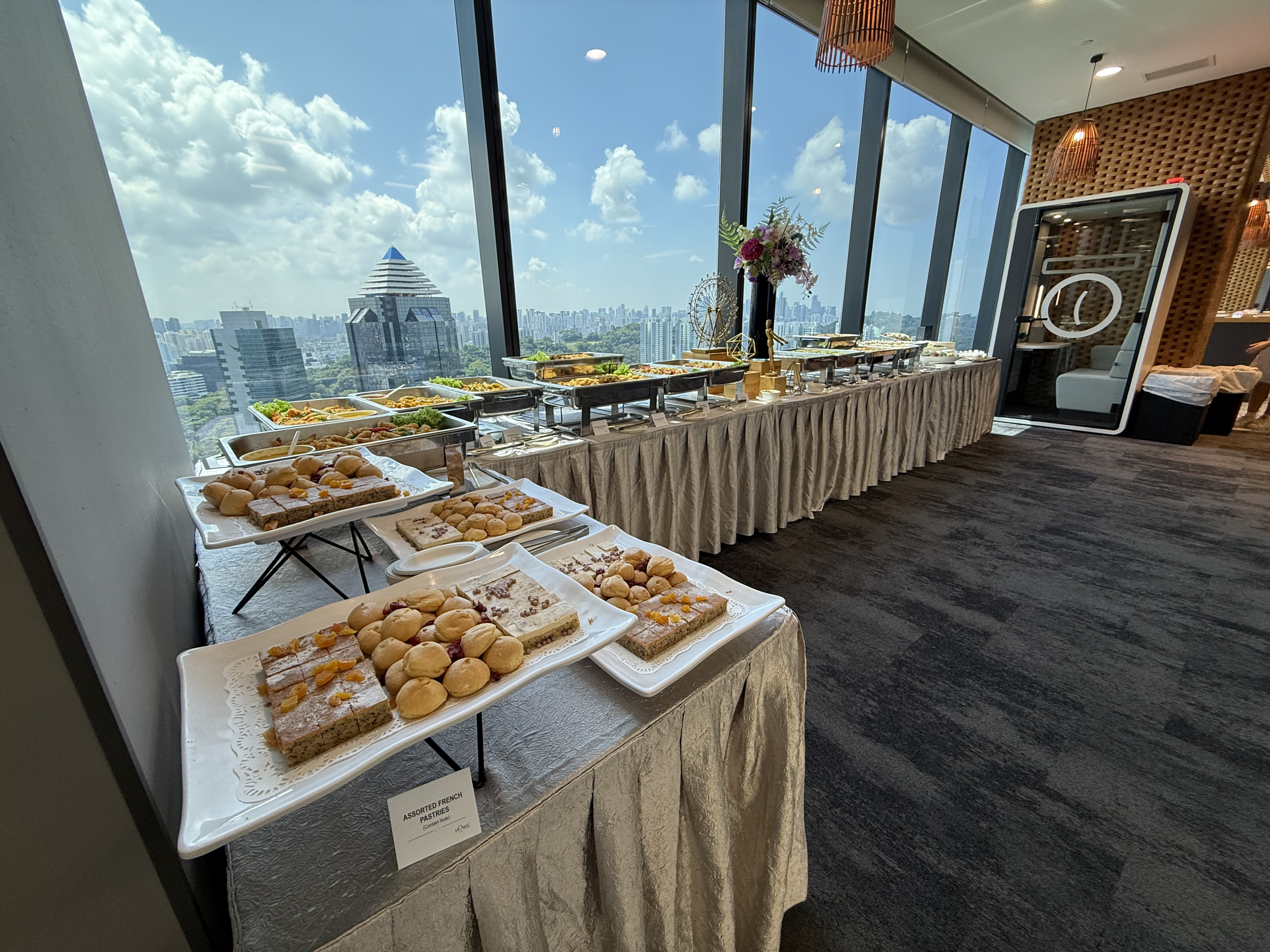 A delicious buffet line